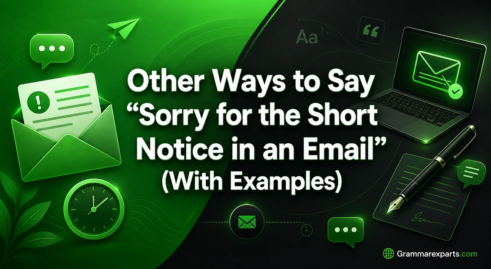 Other Ways to Say “Sorry for the Short Notice in an Email” (With Examples)