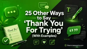 Other Ways to Say ‘Thank You For Trying’ (With Examples)