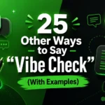 Other Ways to Say “Vibe Check” (With Examples)