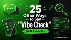 Other Ways to Say “Vibe Check” (With Examples)