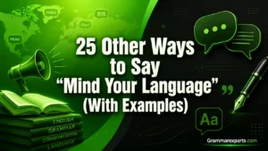 Other Ways to Say “Mind Your Language” (With Examples)