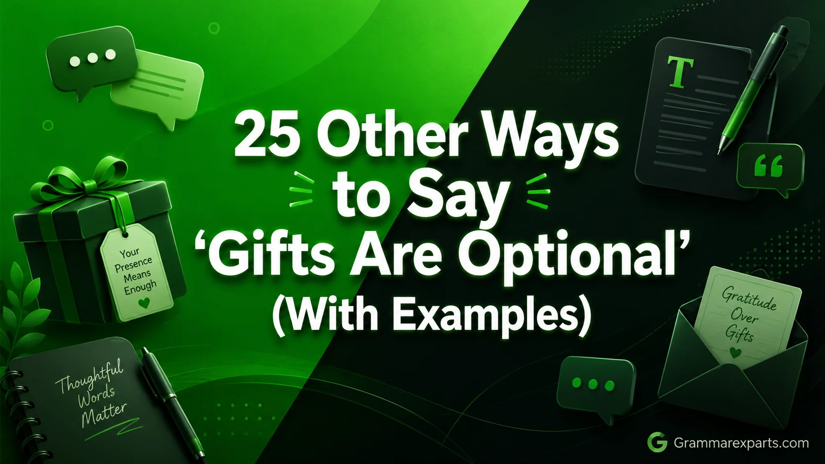 Other Ways to Say ‘Gifts Are Optional’ (With Examples)