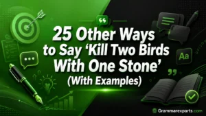Other Ways to Say ‘Kill Two Birds With One Stone’ (With Examples)