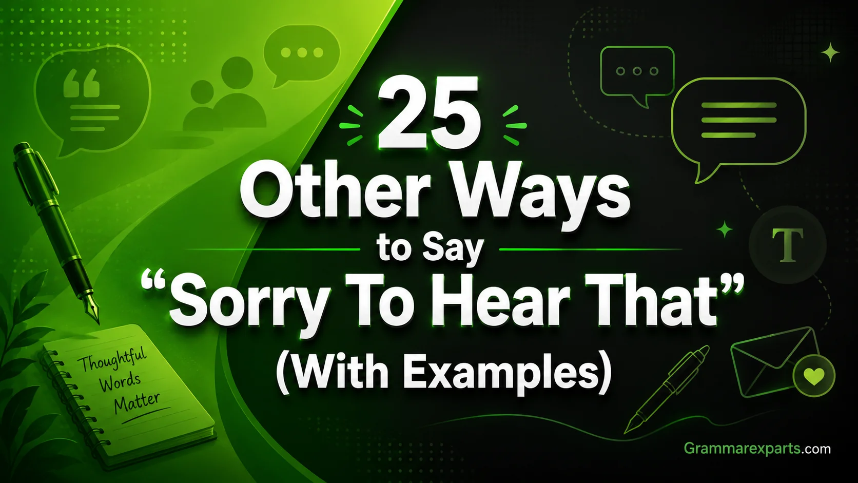 Other Ways to Say “Sorry To Hear That”