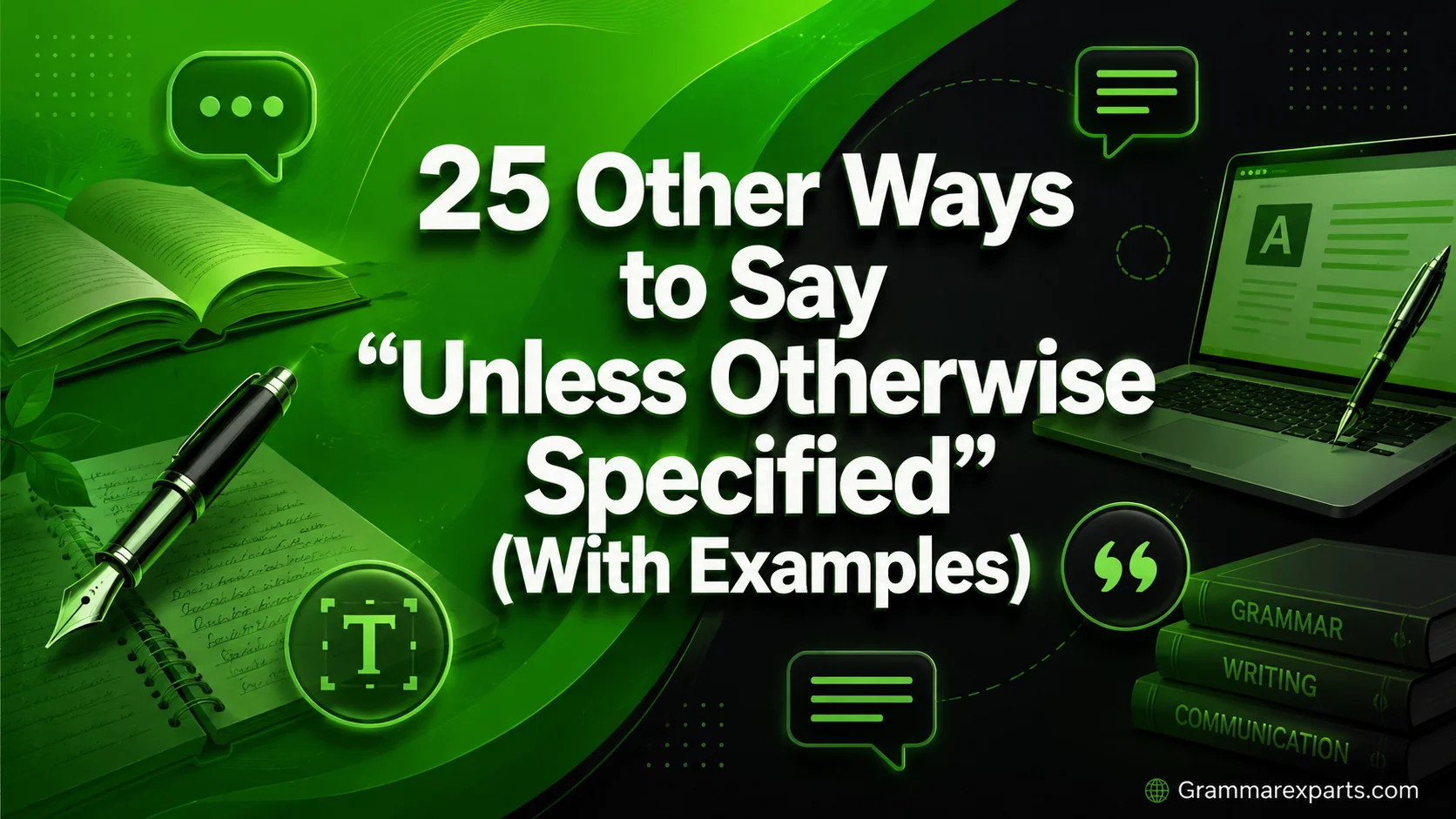 Other Ways to Say “Unless Otherwise Specified” (With Examples)