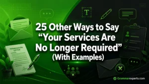 Other Ways to Say “Your Services Are No Longer Required” (With Examples)