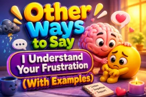 Other Ways to Say "I Understand Your Frustration" (Example)