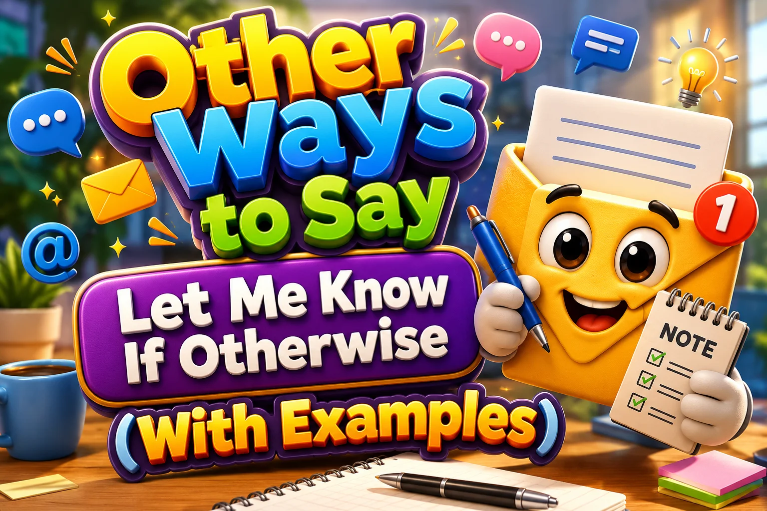 Other Ways to Say “Let Me Know If Otherwise” (With Examples)