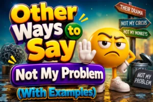 Other Ways to Say "Not My Problem" (With Examples)