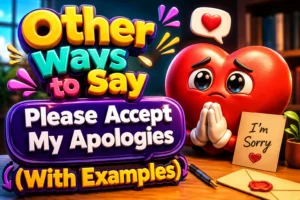 Other Ways to Say "Please Accept My Apologies" (With Examples)