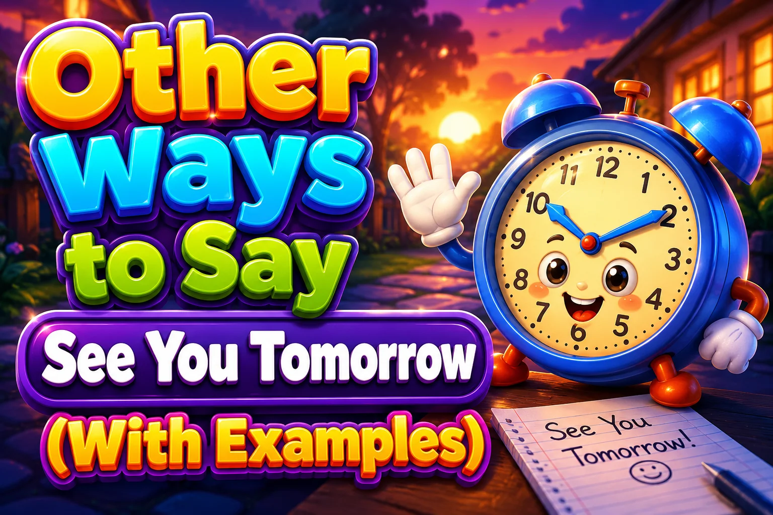 Other Ways to Say "See You Tomorrow" (With Examples)