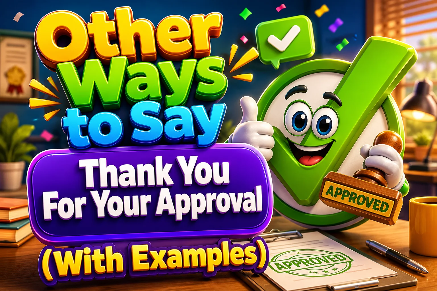 Other Ways to Say “Thank You For Your Approval” (With Examples)