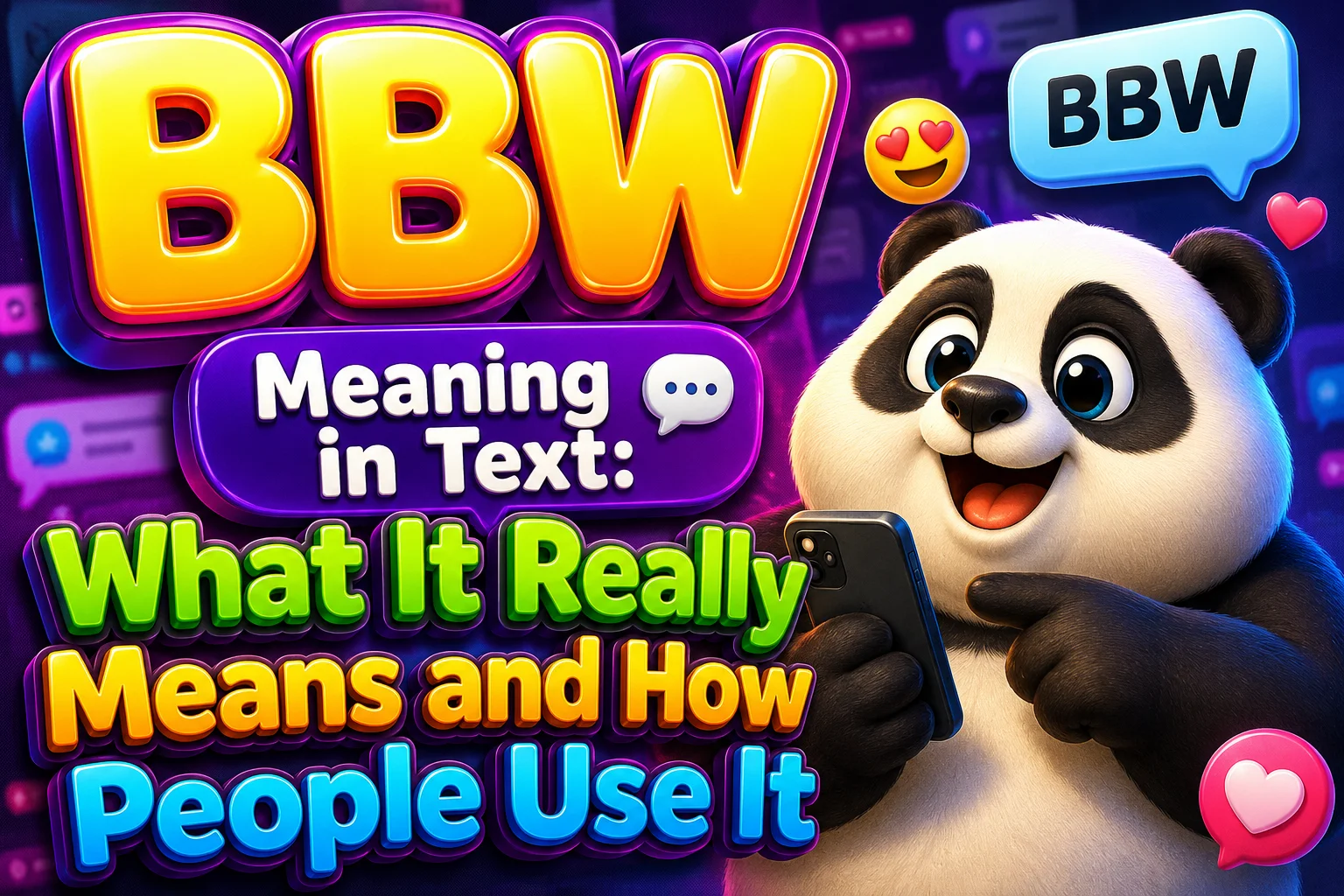 BBW Meaning in Text: What It Really Means and How People Use It