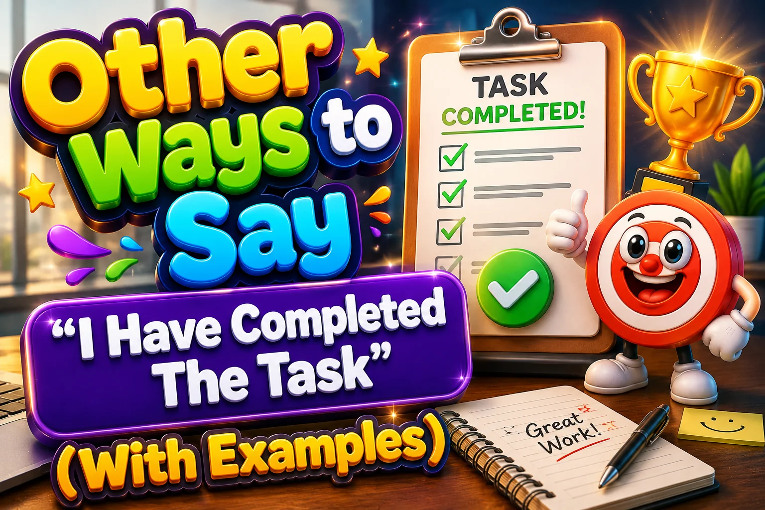 Other Ways to Say “I Have Completed The Task”