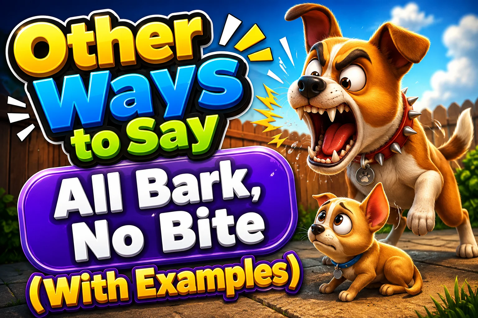 Other Ways to Say “All Bark, No Bite” (With Examples)
