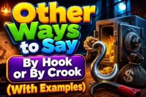 Other Ways to Say "By Hook or By Crook" (With Examples)