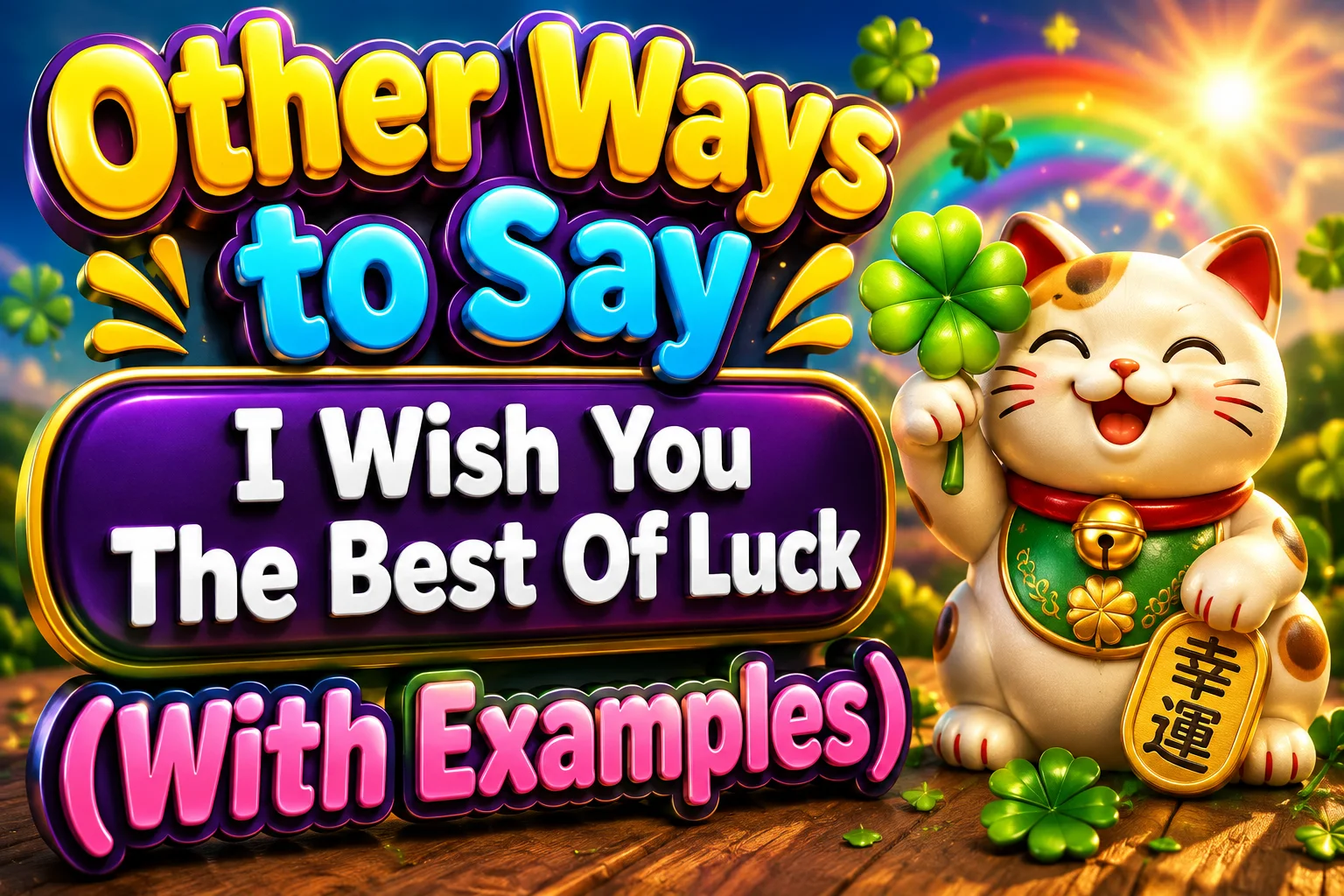 Other Ways to Say “I Wish You The Best Of Luck” (With Examples)