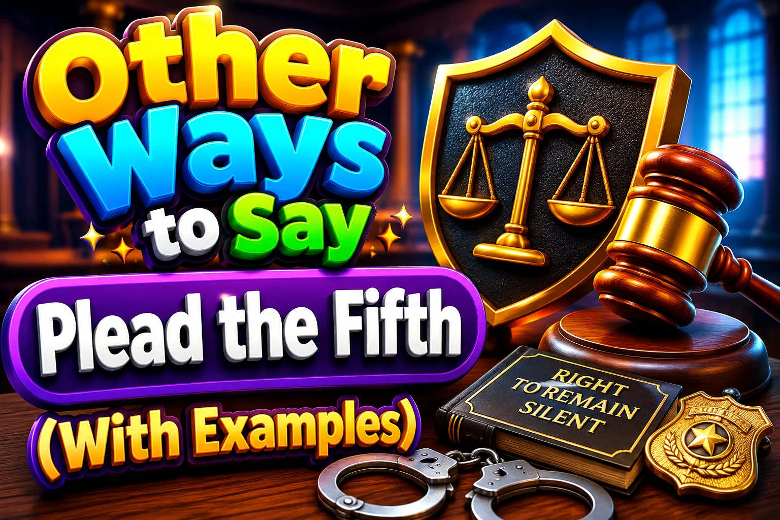 Other Ways to Say “Plead the Fifth” (With Examples)