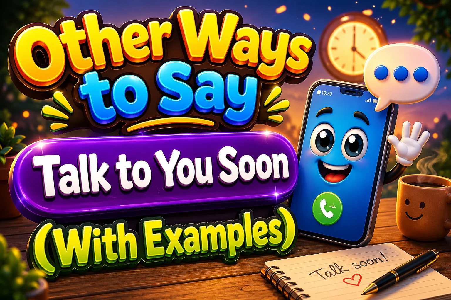 Other Ways to Say “Talk to You Soon” (With Examples)