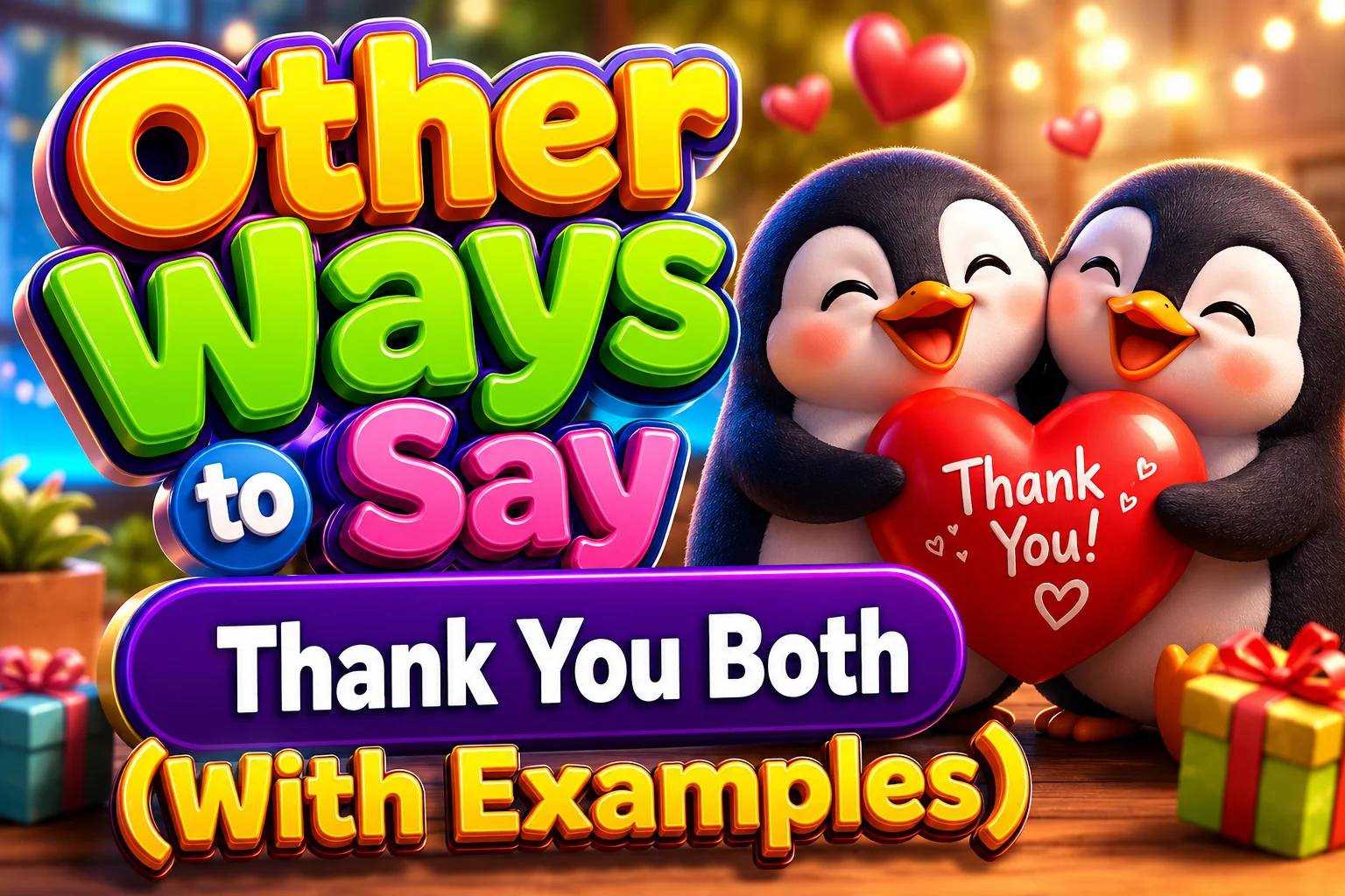 Other Ways to Say “Thank You Both” (With Examples)