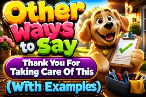 Other Ways to Say “Thank You For Taking Care Of This” (With Examples)