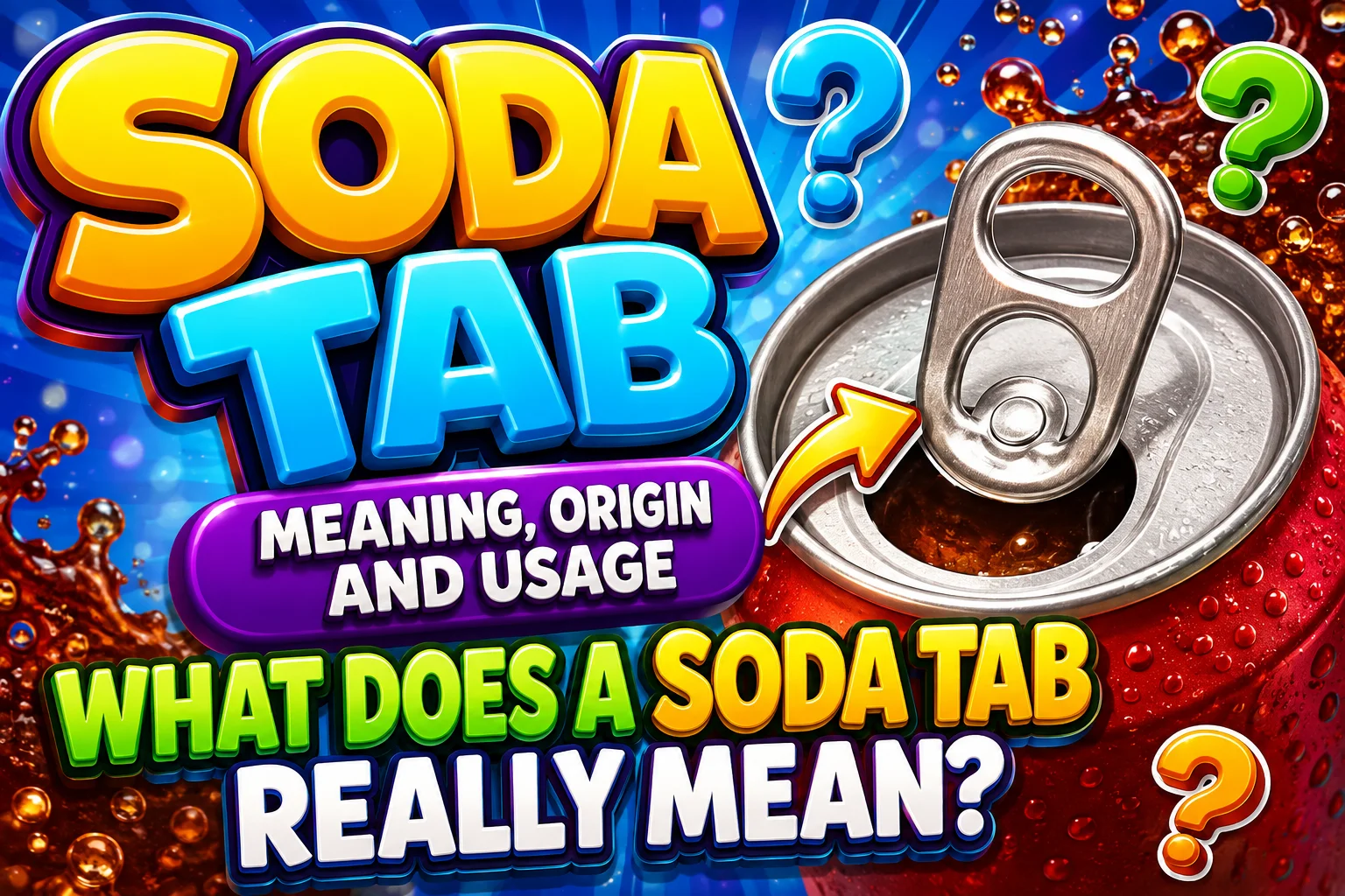 Soda Tab Meaning, Origin and Usage: What Does a Soda Tab Really Mean?