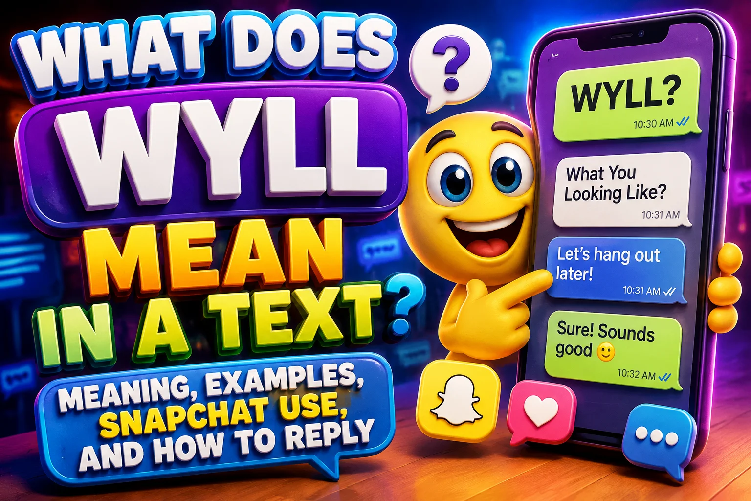 What Does WYLL Mean in a Text? Meaning, Examples, Snapchat Use, and How to Reply