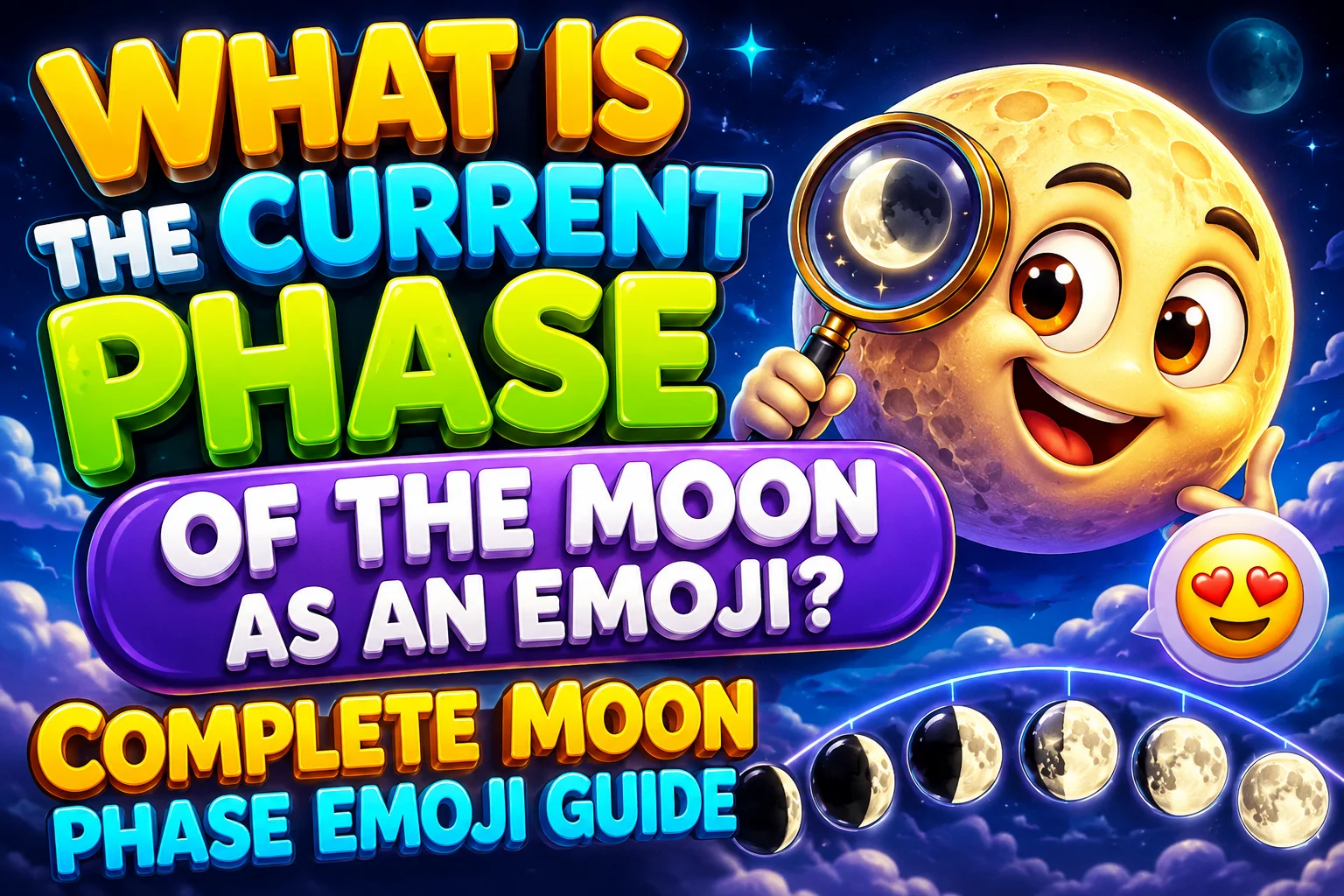 What Is the Current Phase of the Moon as an Emoji? Complete Moon Phase Emoji Guide