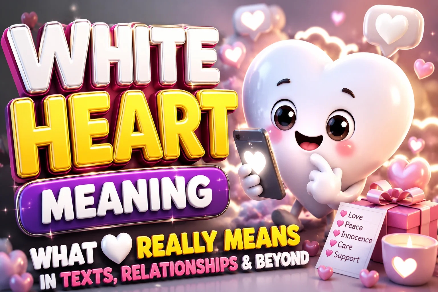 White Heart Meaning: What 🤍 Really Means in Texts, Relationships & Beyond