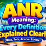 ANR Meaning: Every Definition Explained Clearly (Slang, Tech, Aviation & More)