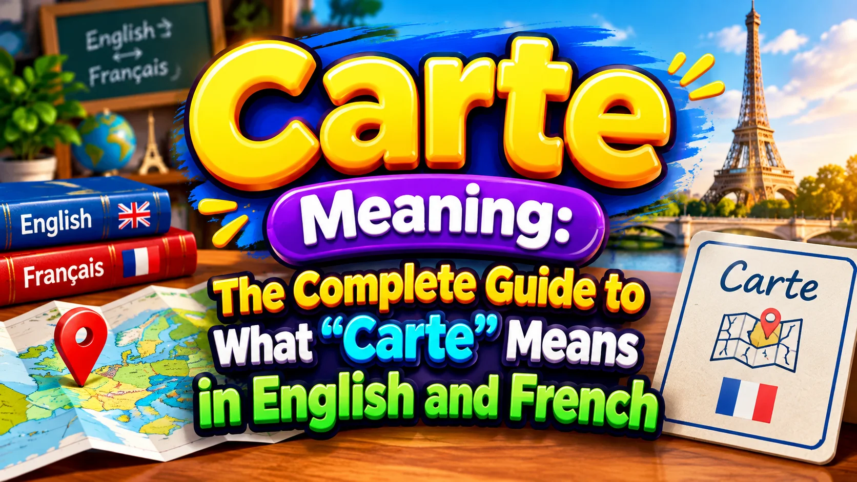 Carte Meaning: The Complete Guide to What “Carte” Means in English and French