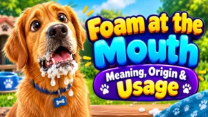 Foam at the Mouth – Meaning, Origin & Usage