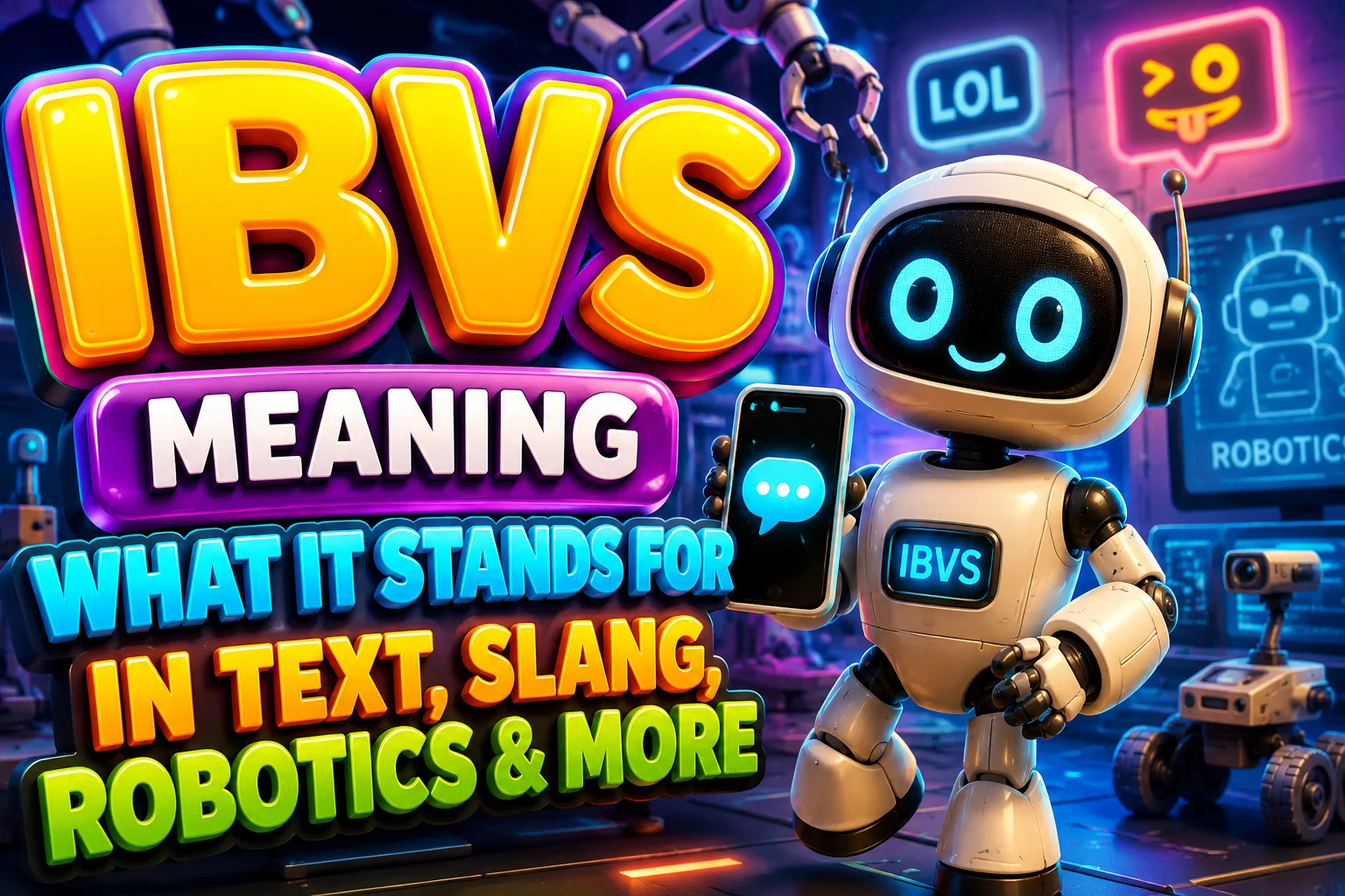 IBVS Meaning: What It Stands For in Text, Slang, Robotics & More
