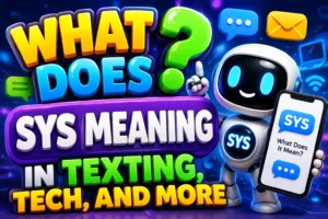 SYS Meaning: What It Stands For in Texting, Tech, and More