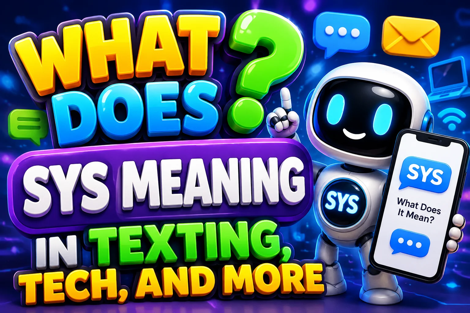SYS Meaning: What It Stands For in Texting, Tech, and More