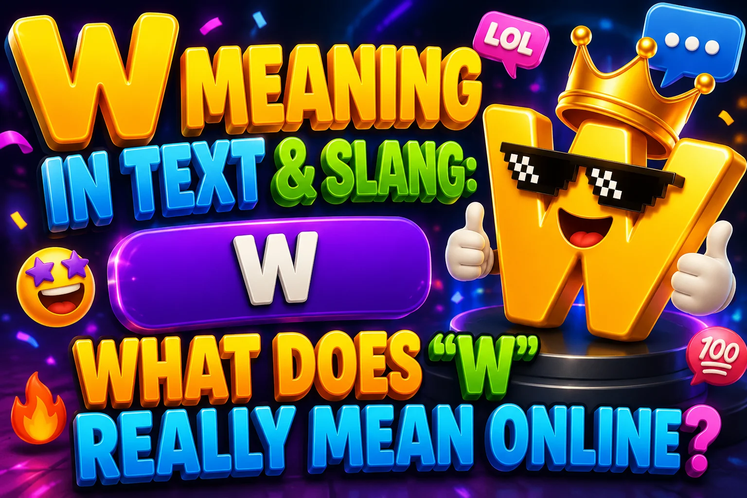 W Meaning in Text & Slang: What Does “W” Really Mean Online?
