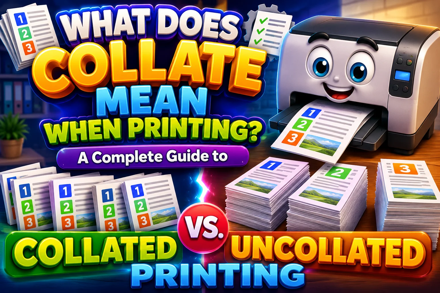 What Does Collate Mean When Printing? A Complete Guide to Collated vs. Uncollated Printing